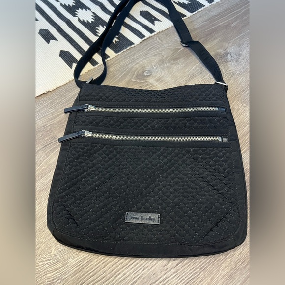 Vera Bradley Iconic Triple Zip Hipster in Classic Black - Picture 3 of 9